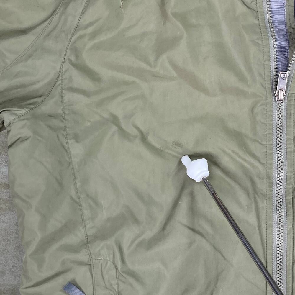 Vintage Y2K The North Face Puffer Jacket Mens L Green Grey Insulated Polyester - Picture 10 of 13